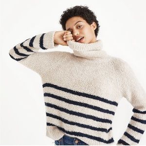 Madewell Look Chenille Striped Sweater